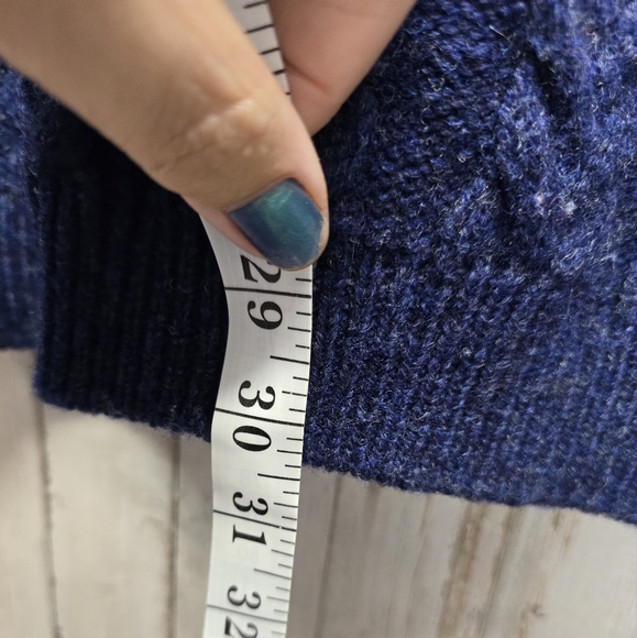 Vintage United Colors Of Benetton Large Made In Italy Shetland Wool Floral - Picture 7 of 7